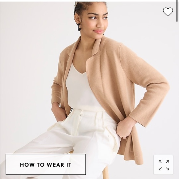 J. Crew Sweaters J Crew Womens Eloise Sweater Blazer Poshmark